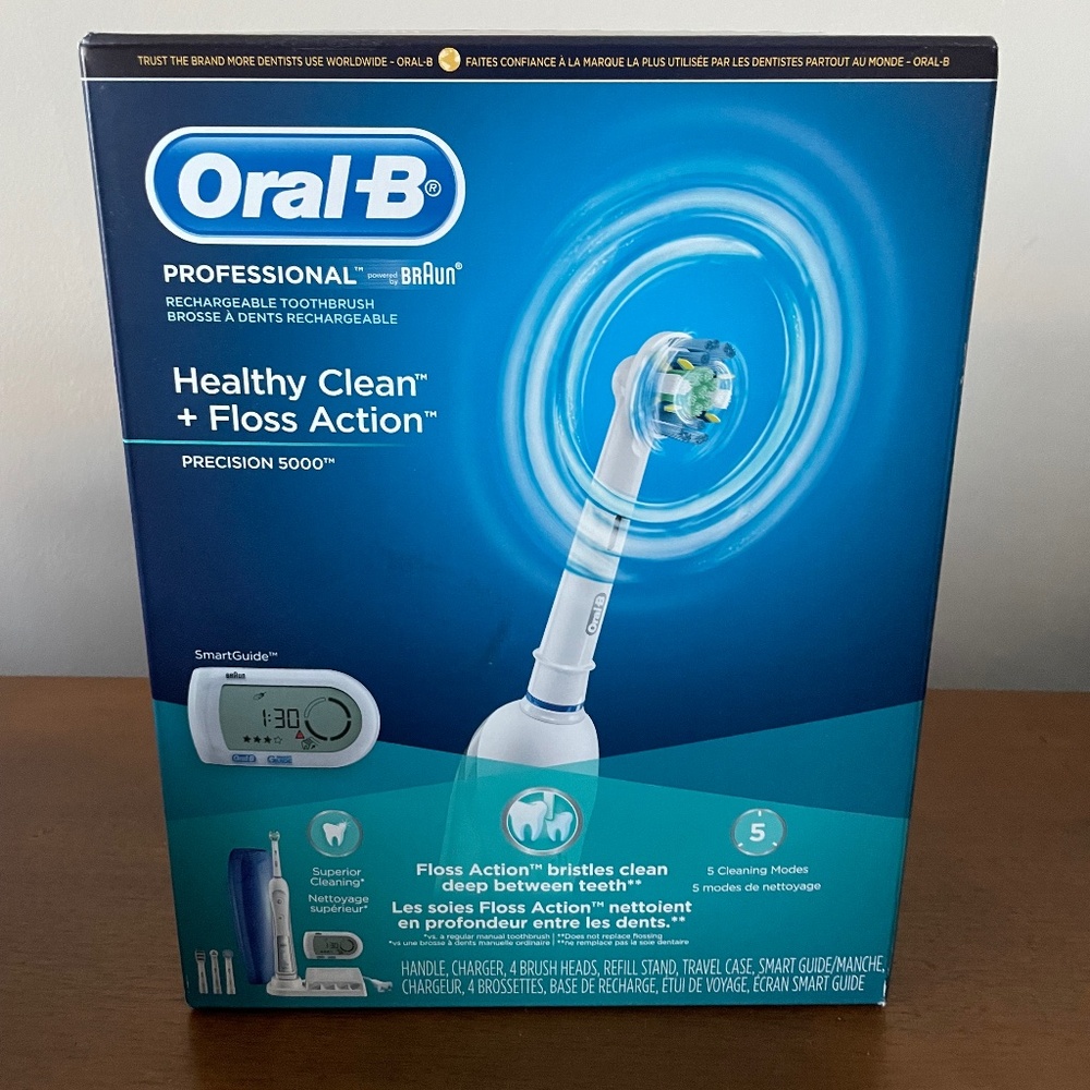 Oral B Professional Precision 5000 Rechargeable Toothbrush NEW In Box